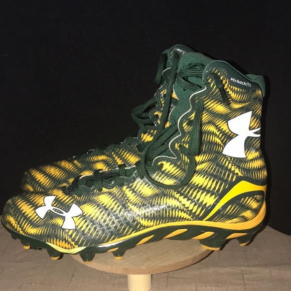 Under Armour Shoes Under Armour Mens 2 Highlight Yellow Green Football Cleats Poshmark